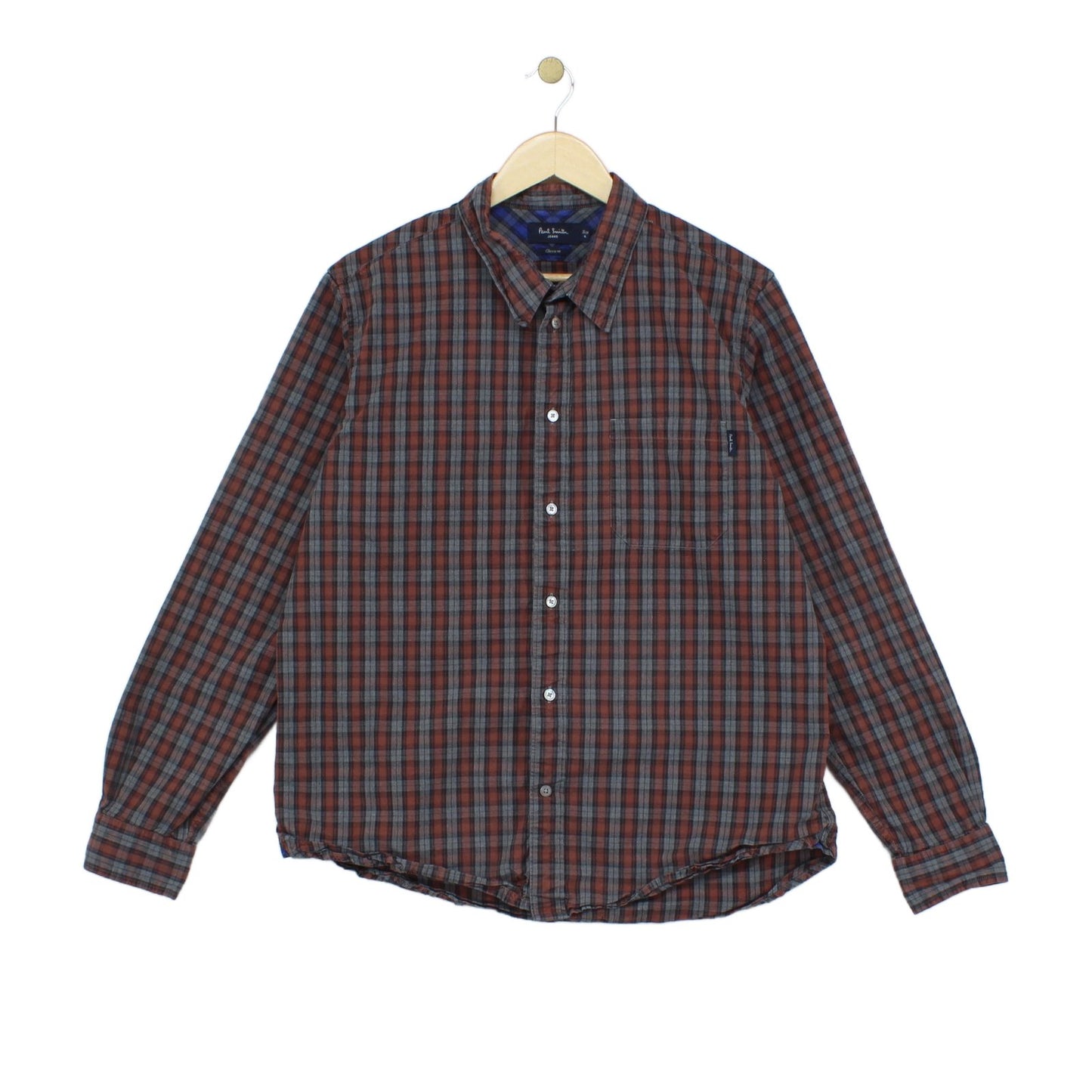 Mens Plaid Shirt Long Sleeve