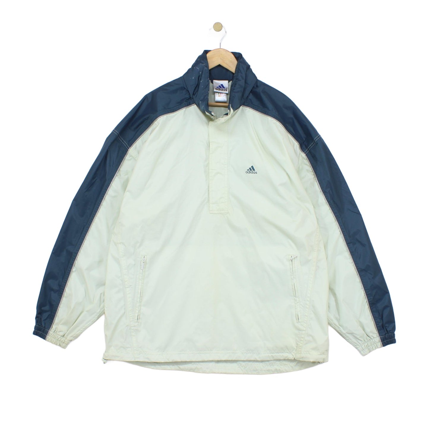 Mens 1/4 Zip Waterproof Jacket Retro Oversized