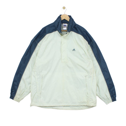 Mens 1/4 Zip Waterproof Jacket Retro Oversized
