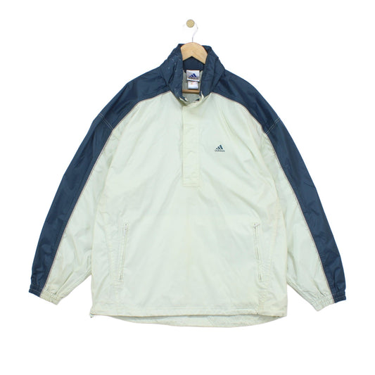 Mens 1/4 Zip Waterproof Jacket Retro Oversized