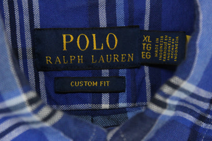 Mens Plaid Shirt Short Sleeve Button Up Custom Fit