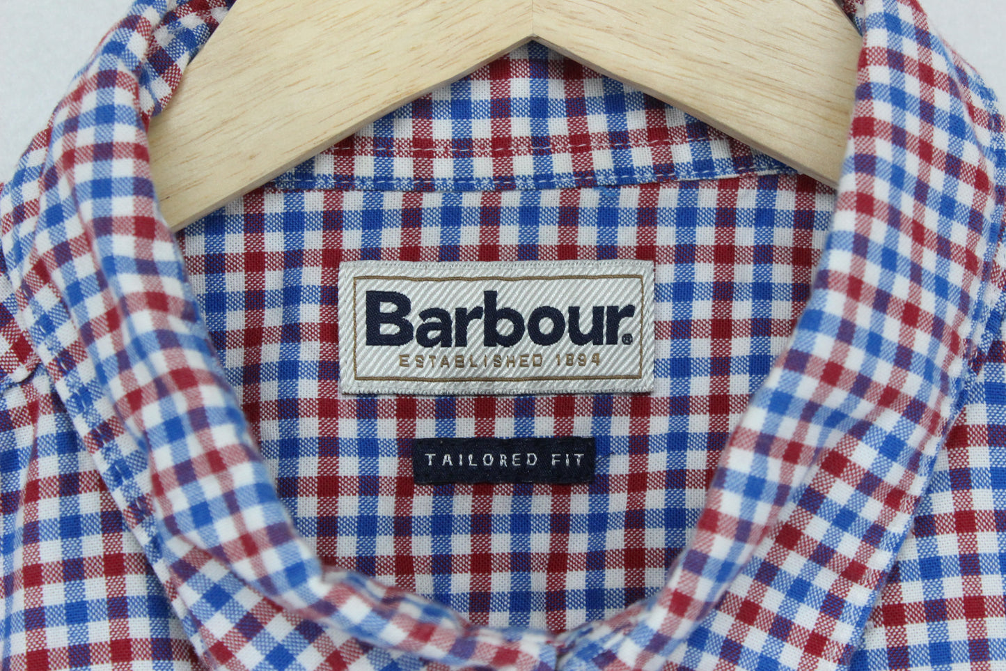 Mens Check Shirt Stretch Long Sleeve Tailored Fit