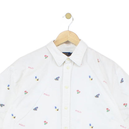 Womens Patterned Shirt Short Sleeve Relaxed Fit