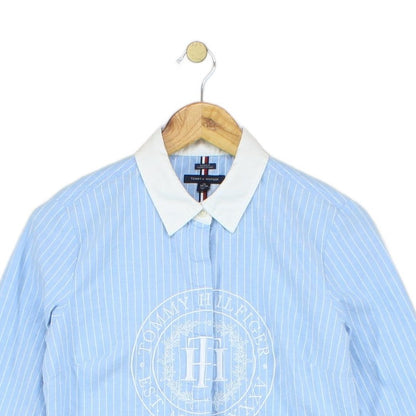 Womens Striped Shirt Embroidered