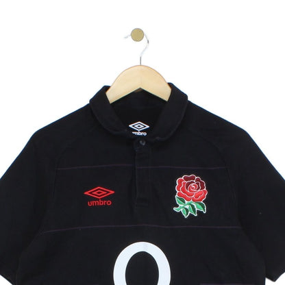 Mens England Rugby Shirt Short Sleeve Rose Logo