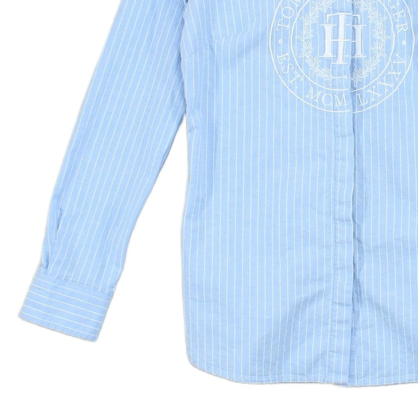 Womens Striped Shirt Embroidered