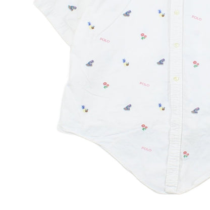 Womens Patterned Shirt Short Sleeve Relaxed Fit