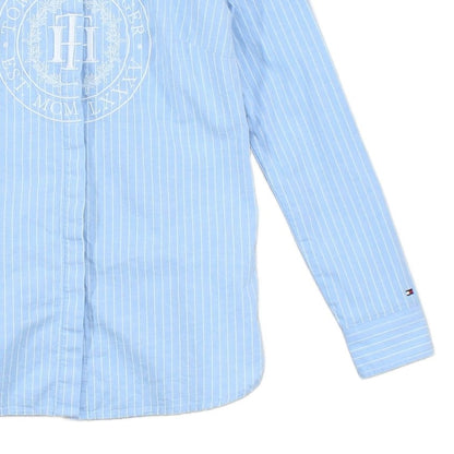 Womens Striped Shirt Embroidered