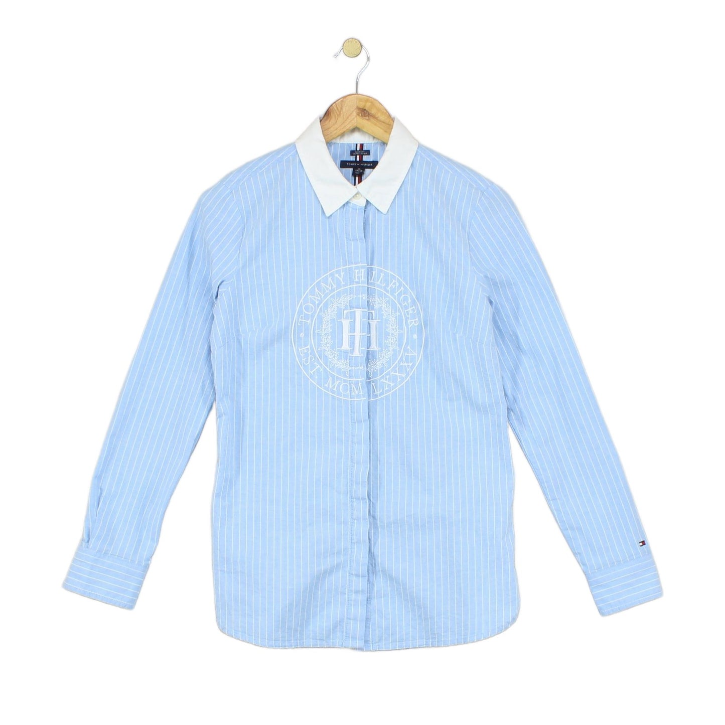 Womens Striped Shirt Embroidered