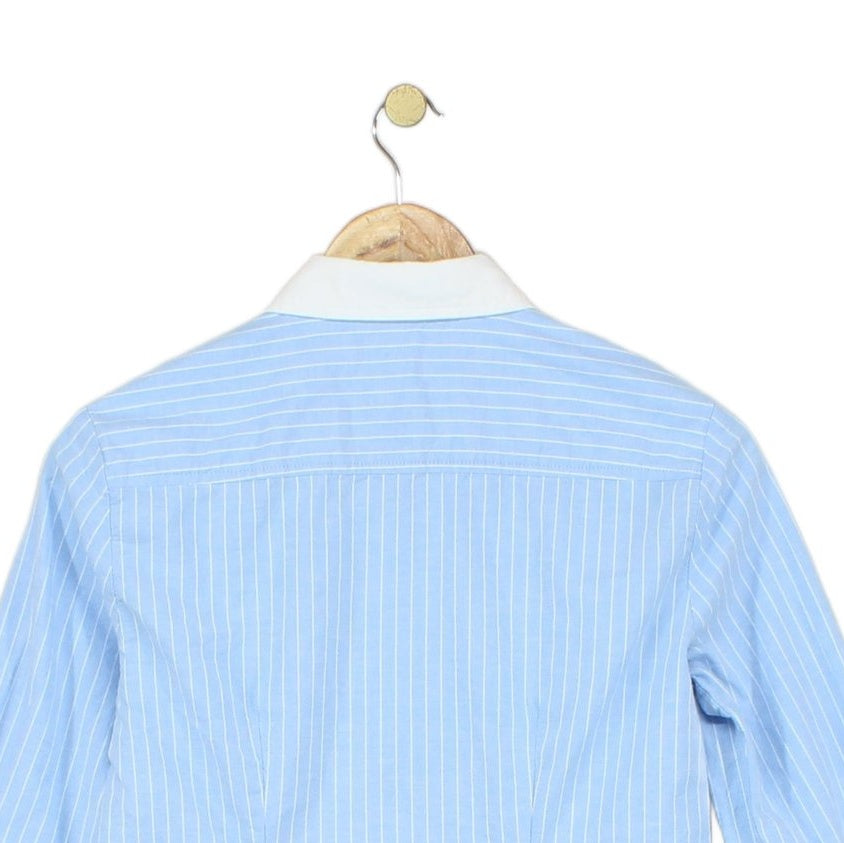 Womens Striped Shirt Embroidered