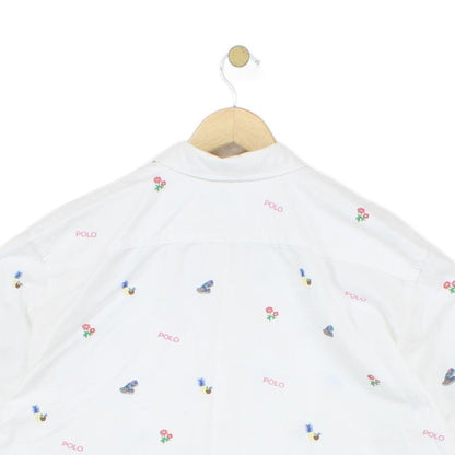 Womens Patterned Shirt Short Sleeve Relaxed Fit