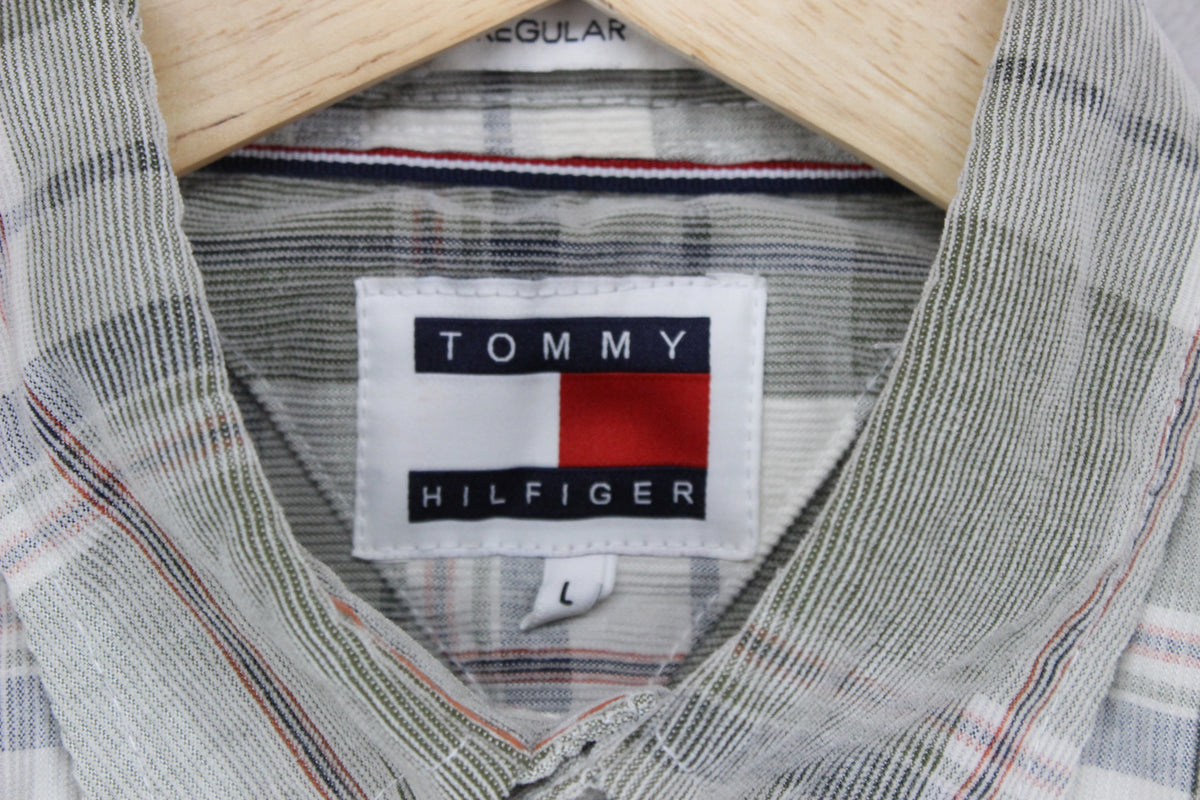 Mens Plaid Shirt Button Up Casual Corduroy