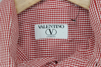 Mens Shirt Short Sleeve Check Button Up