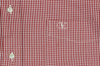 Mens Shirt Short Sleeve Check Button Up