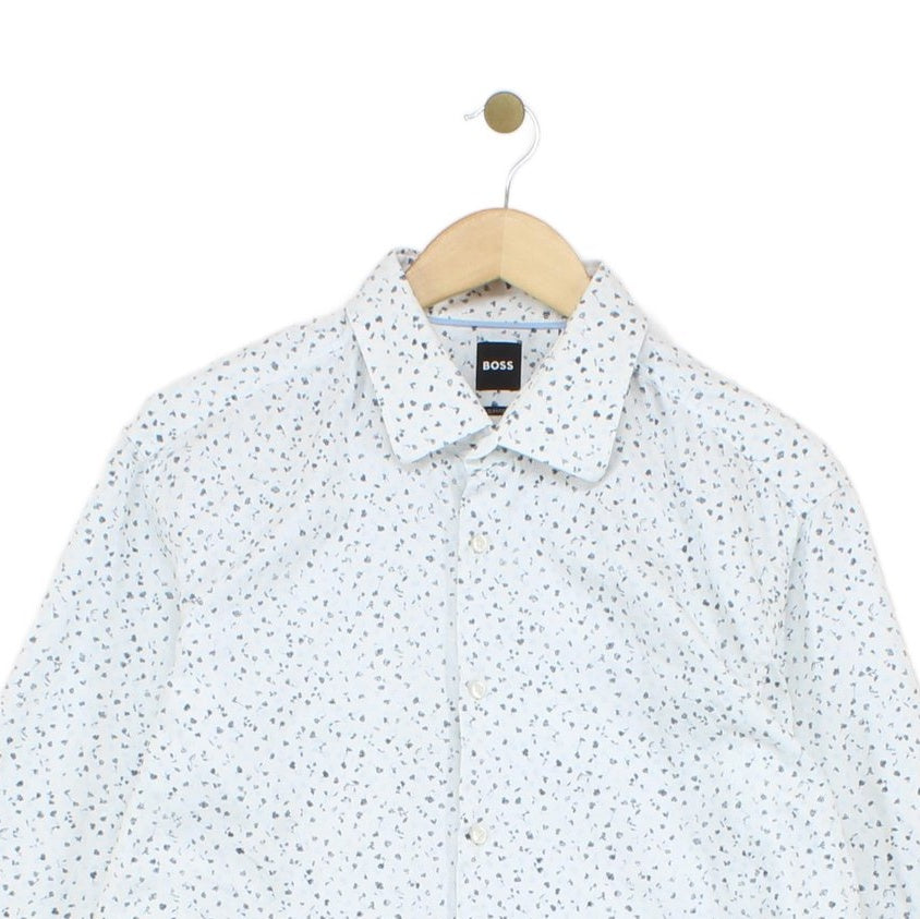 Mens Floral Shirt Slim Fit Long Sleeve