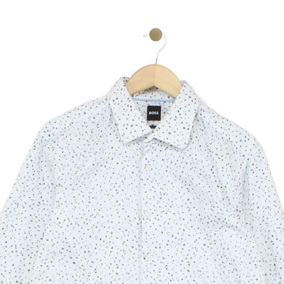 Mens Floral Shirt Slim Fit Long Sleeve