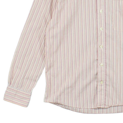 Mens Striped Shirt Button Up Long Sleeve
