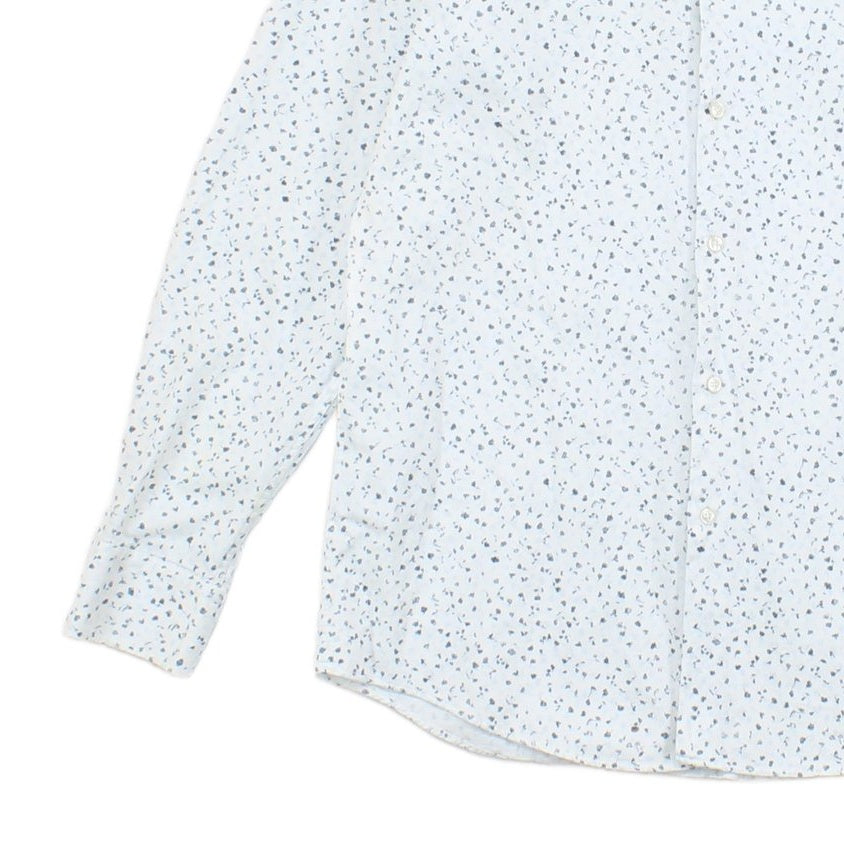 Mens Floral Shirt Slim Fit Long Sleeve