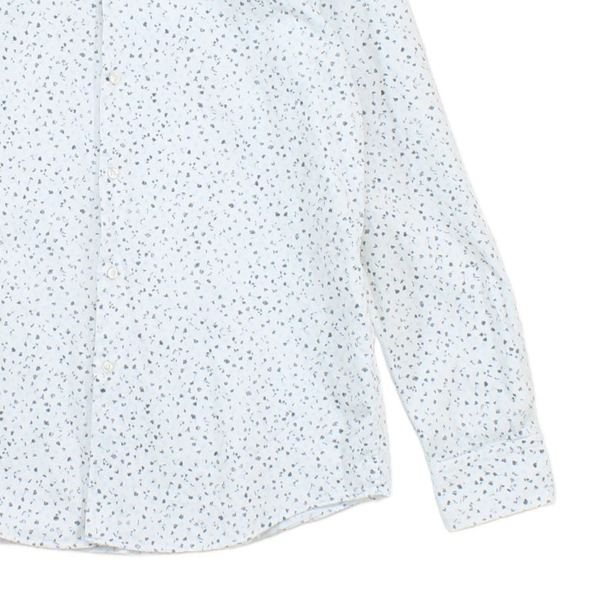 Mens Floral Shirt Slim Fit Long Sleeve