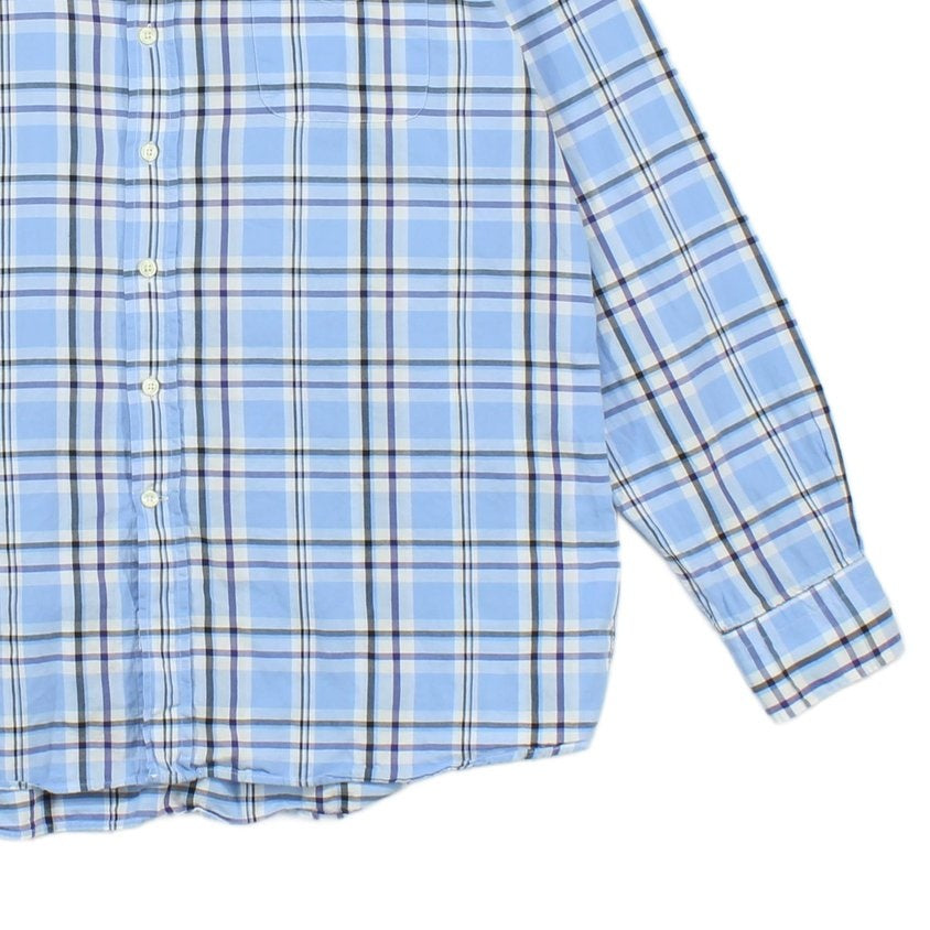Mens Plaid Shirt Made In Portugal Button Down Long Sleeve