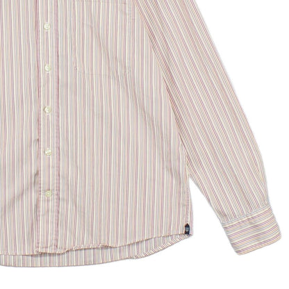 Mens Striped Shirt Button Up Long Sleeve