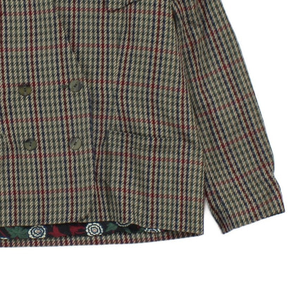 Womens Blazer Uk Made Check Buttoned