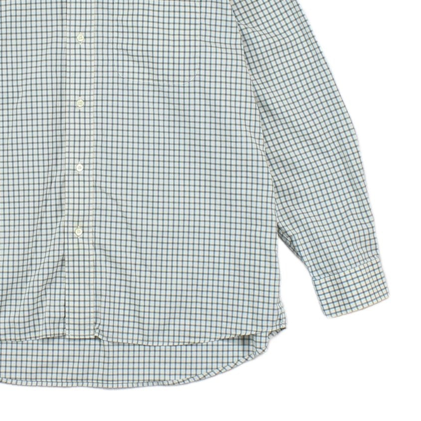 Mens Check Shirt Long Sleeve Button Up
