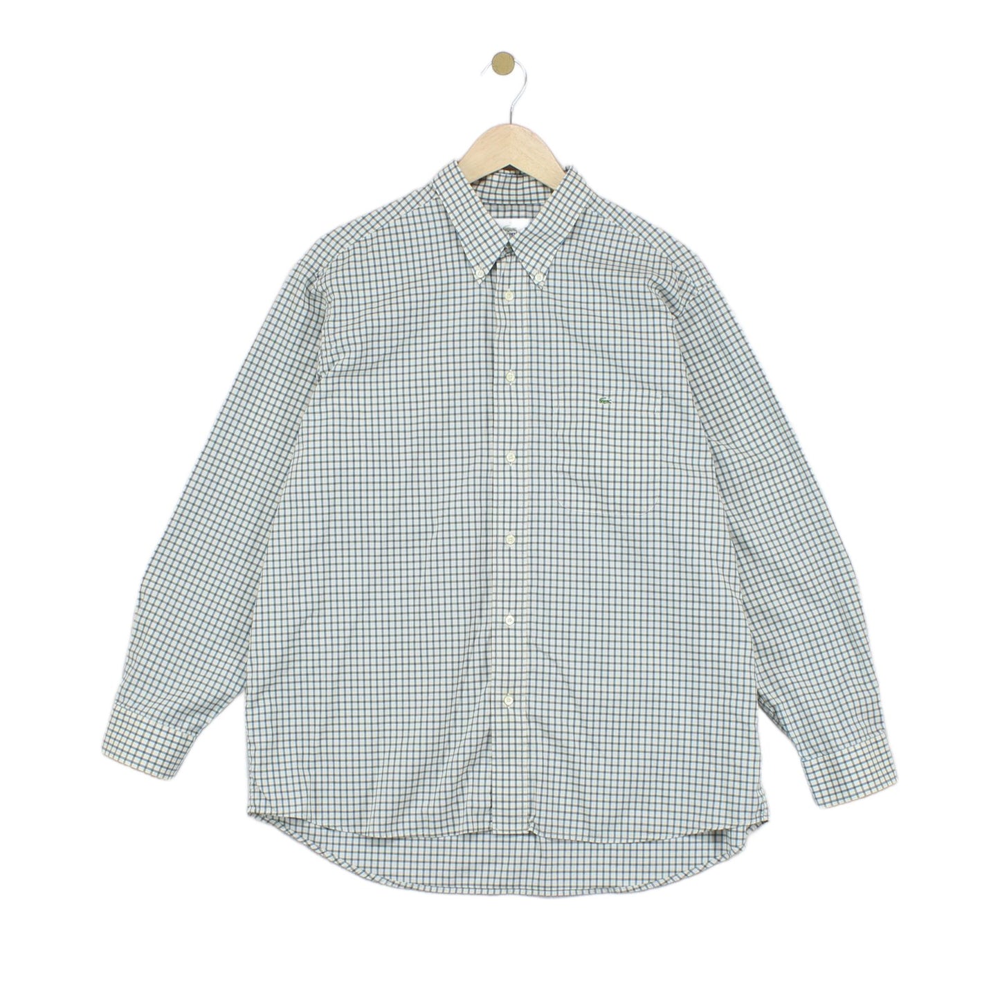 Mens Check Shirt Long Sleeve Button Up