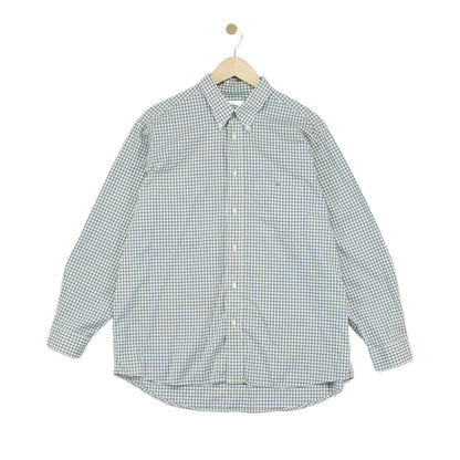 Mens Check Shirt Long Sleeve Button Up