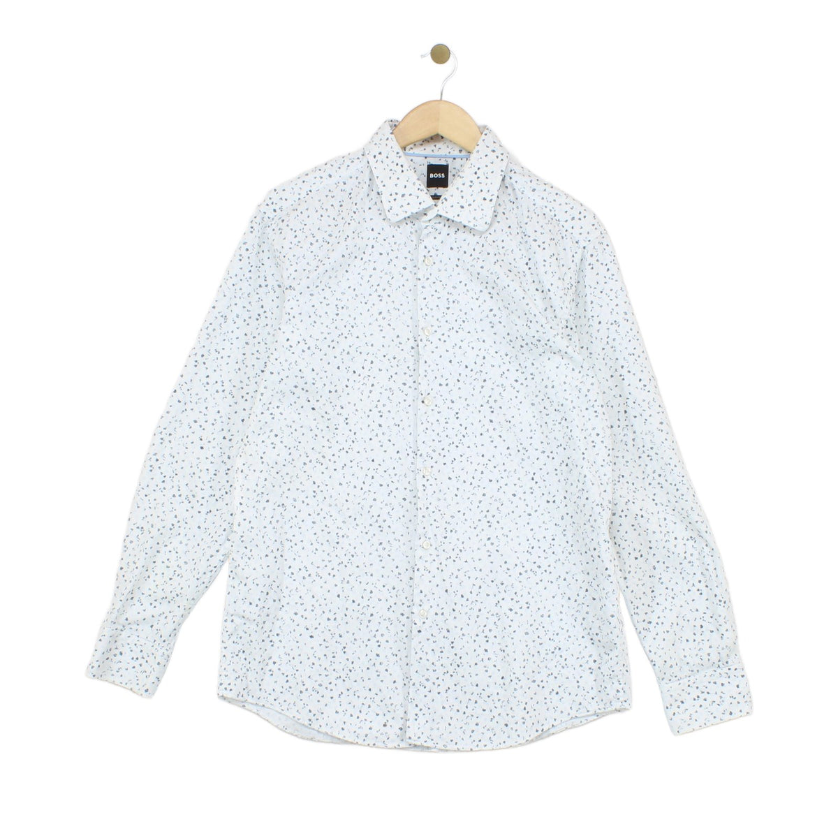 Mens Floral Shirt Slim Fit Long Sleeve