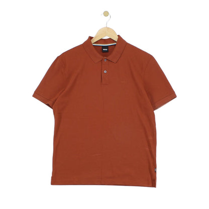 Mens Polo Shirt Button Short Sleeve