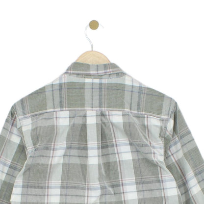 Mens Plaid Shirt Button Up Casual Corduroy