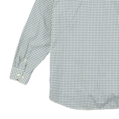 Mens Check Shirt Long Sleeve Button Up