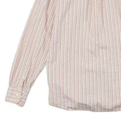 Mens Striped Shirt Button Up Long Sleeve