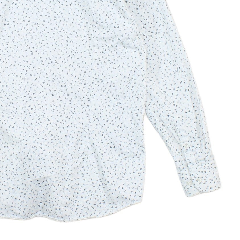 Mens Floral Shirt Slim Fit Long Sleeve