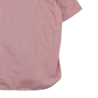 Mens Shirt Short Sleeve Check Button Up