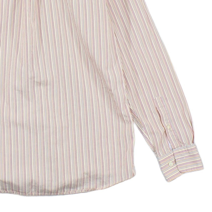 Mens Striped Shirt Button Up Long Sleeve