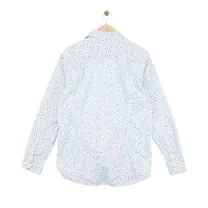 Mens Floral Shirt Slim Fit Long Sleeve
