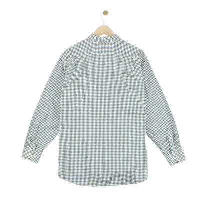 Mens Check Shirt Long Sleeve Button Up