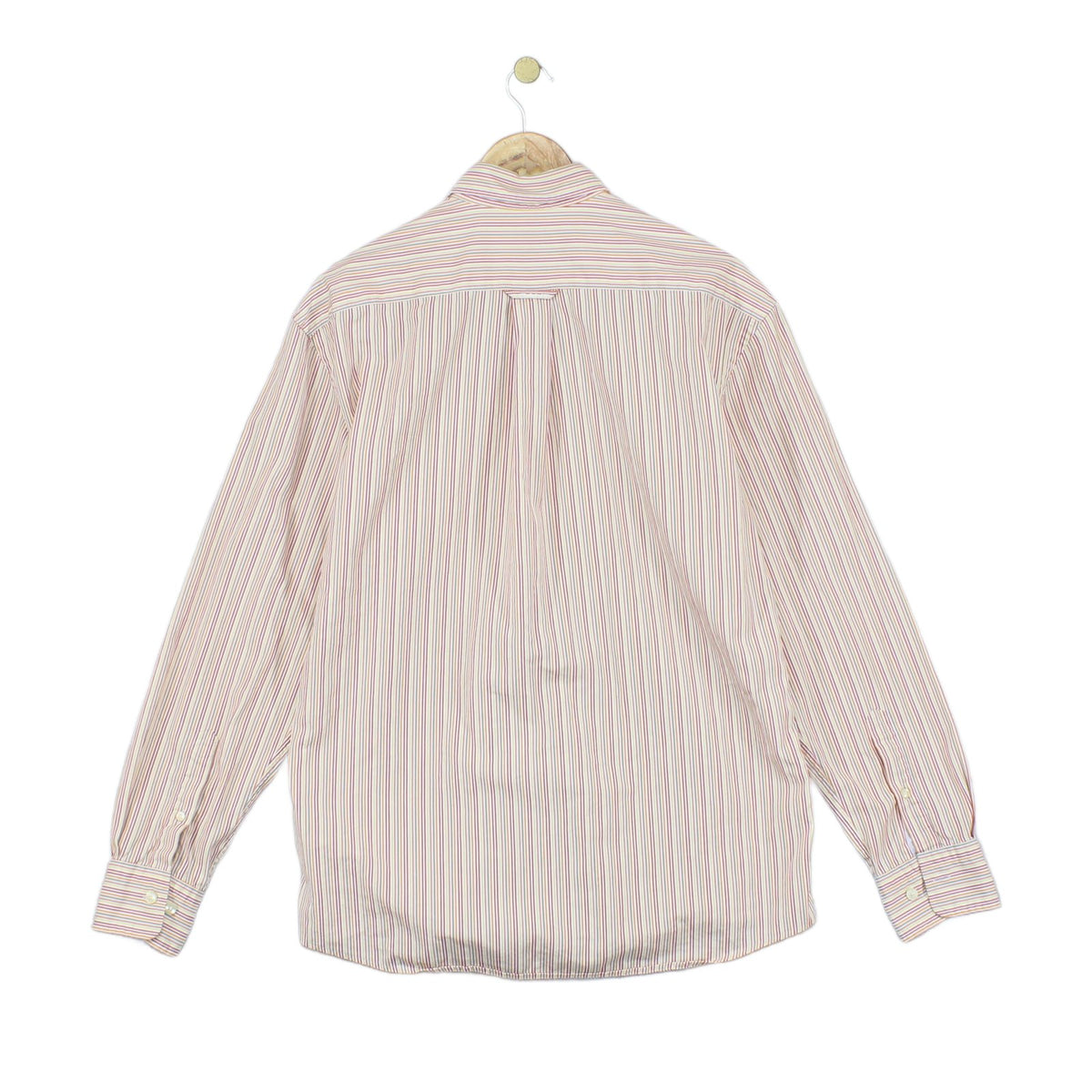 Mens Striped Shirt Button Up Long Sleeve