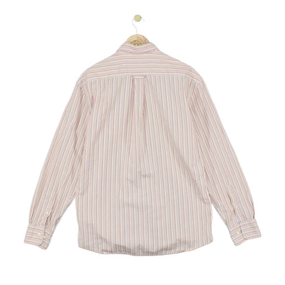 Mens Striped Shirt Button Up Long Sleeve