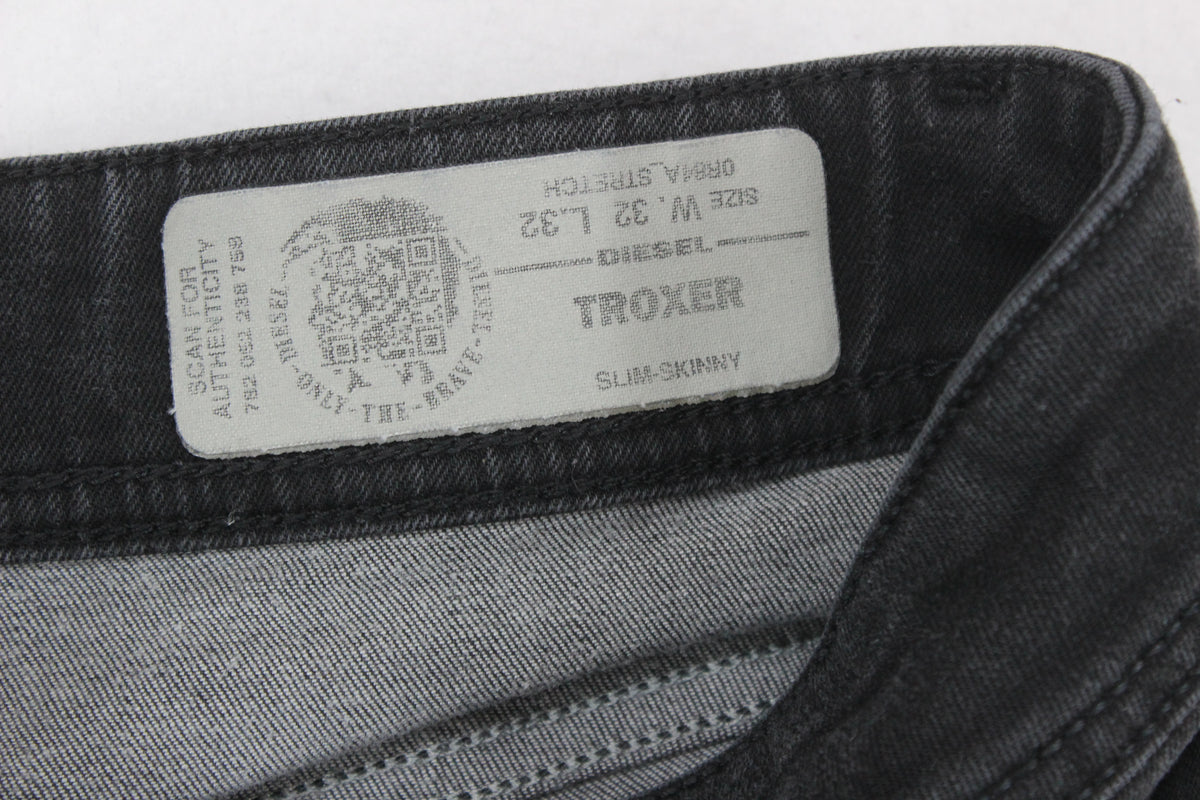 Mens Troxer Jeans Slim Skinny Stretch