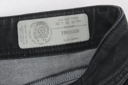 Mens Troxer Jeans Slim Skinny Stretch