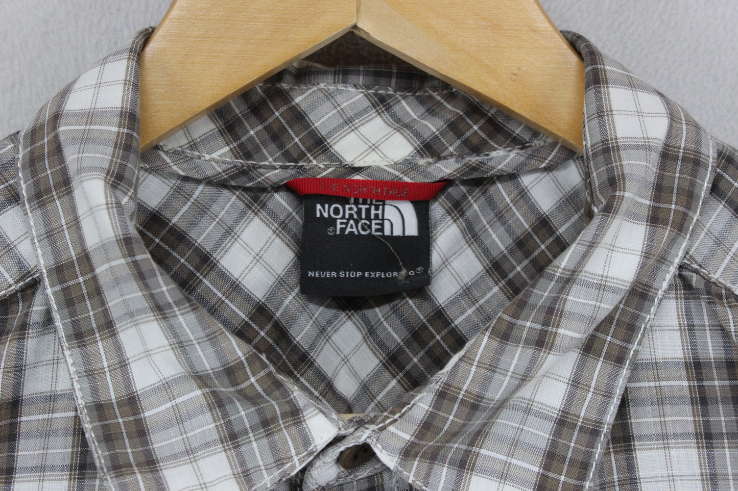 Mens Shirt Check Short Sleeve Outdoor