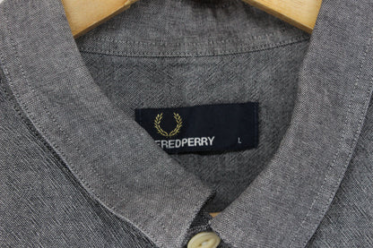 Mens Shirt Button Up Long Sleeve Collared