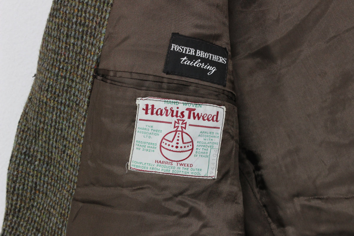 Mens Harris Tweed Blazer Formal Jacket Wool