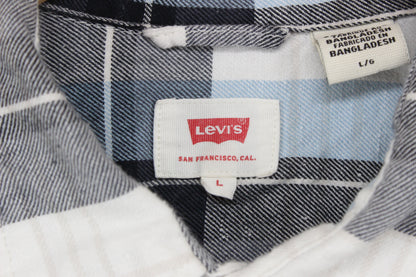 Mens Western Shirt Pearl Snap Long Sleeve Check