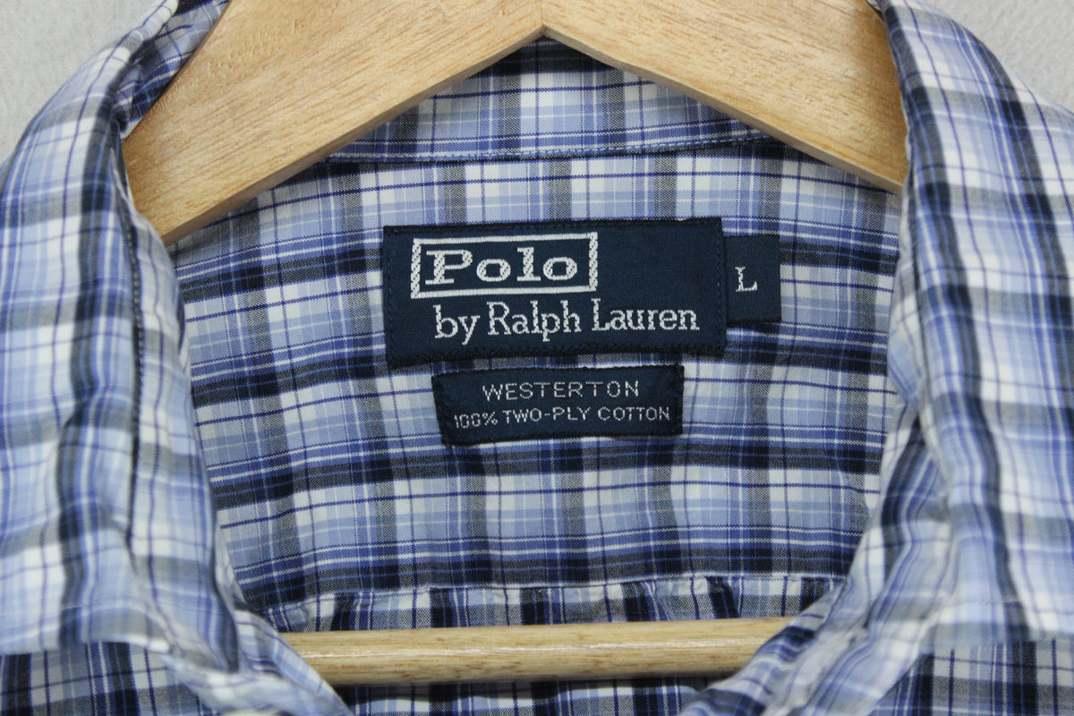 Mens Plaid Shirt  Button Up Casual