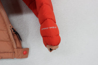 Womens Quilted Jacket Snap Hooded Insulated