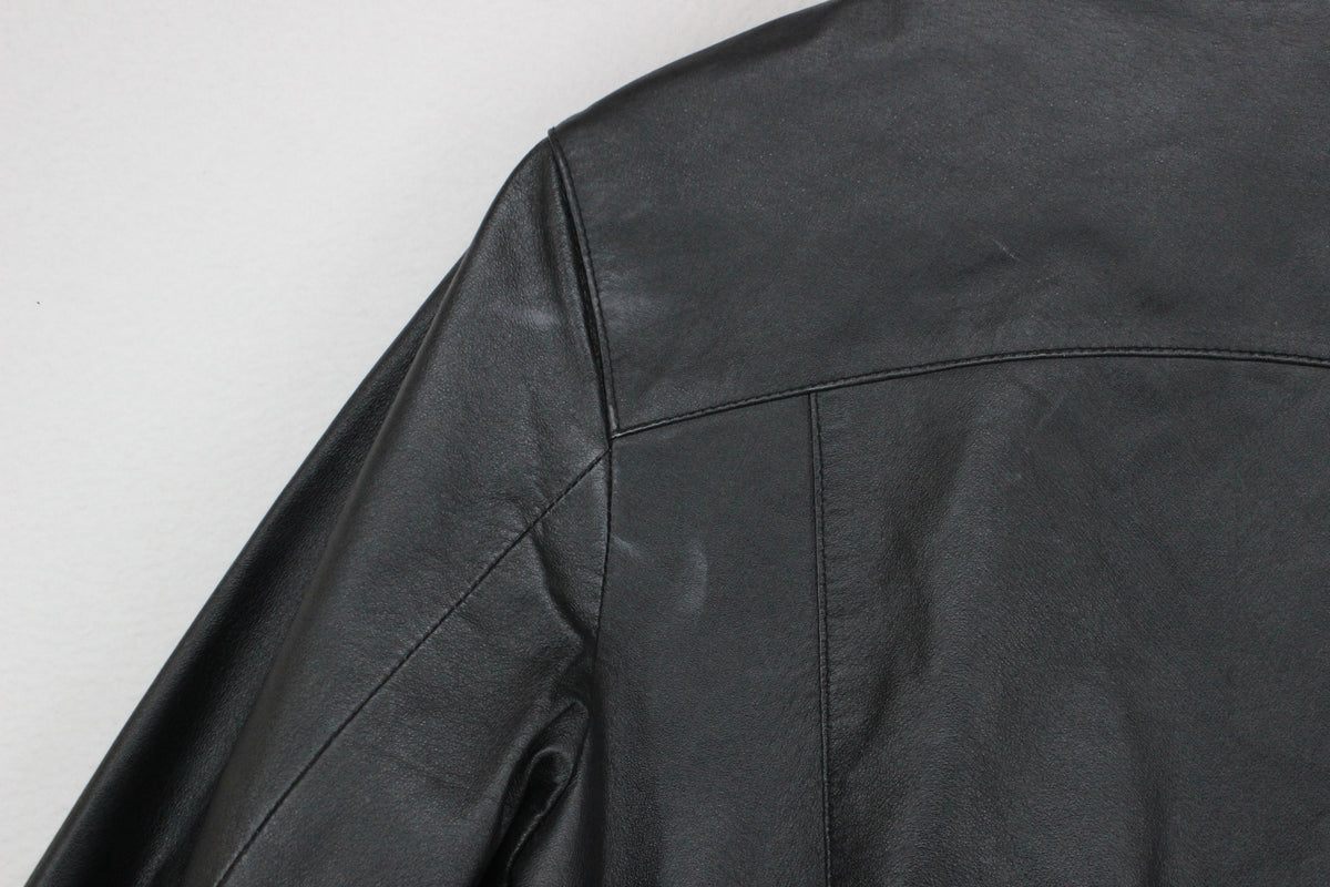 Womens Leather Jacket Full Zip